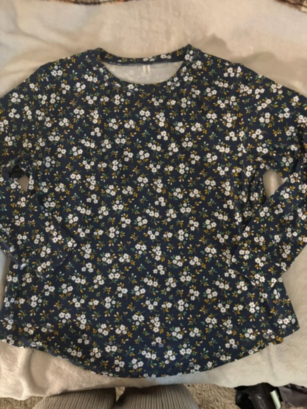 Kuotai Women's XXL Long Sleeve Floral Blouse